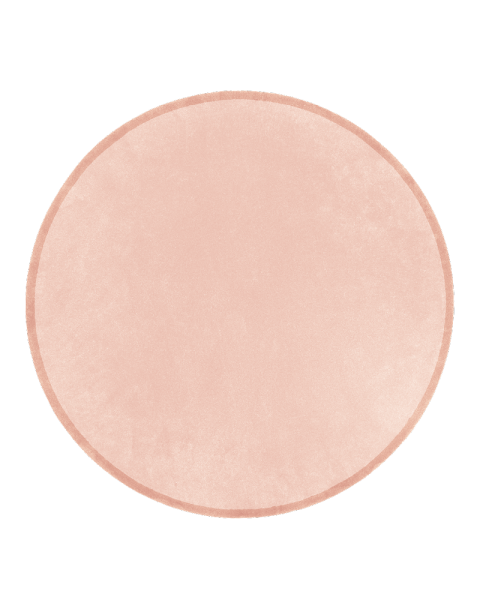 Tapis Luna rose - rond Tapis Luna rose - rond