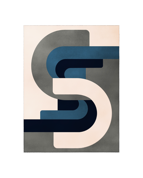 Blue and beige wool rug - 150x200cm