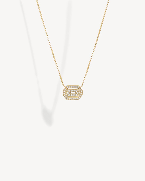 Mini My Way Necklace - Yellow Gold & Diamonds Mini My Way Necklace - Yellow Gold & Diamonds