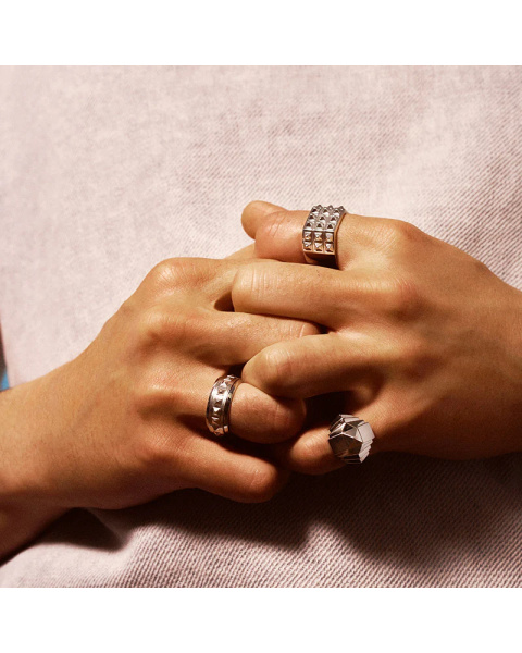 Bague Rockaway Pyramide - Argent Bague Rockaway Pyramide - Argent