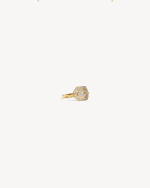 Mini My Way Ring - Yellow Gold & Diamonds