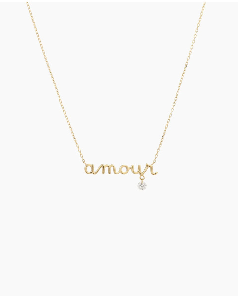 Necklace Amour diamond yellow gold Necklace Amour diamond yellow gold