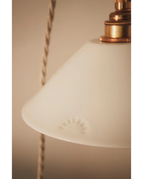LISETTE - Porcelaine Biscuit - Suspension - Avec rosace en porcelaine LISETTE - Porcelaine Biscuit - Suspension - Avec rosace en porcelaine