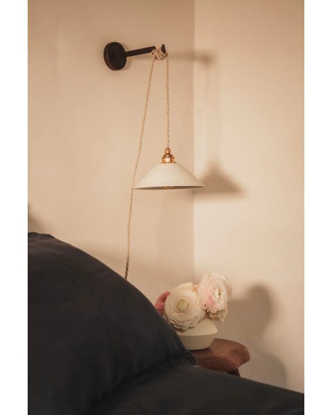 LISETTE - Porcelaine Biscuit - Suspension - Avec rosace en porcelaine LISETTE - Porcelaine Biscuit - Suspension - Avec rosace en porcelaine