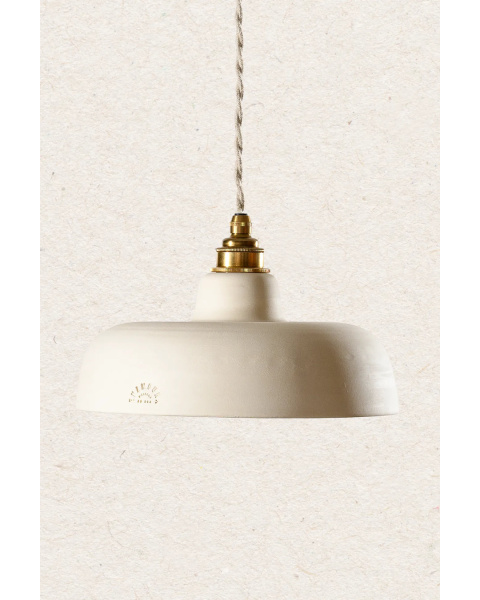 URSULE - Terre cuite blanche - Suspension - Avec rosace en porcelaine URSULE - Terre cuite blanche - Suspension - Avec rosace en porcelaine
