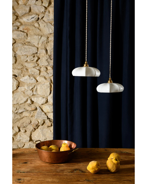 MARIA - Porcelaine Biscuit - Suspension - Avec rosace en porcelaine