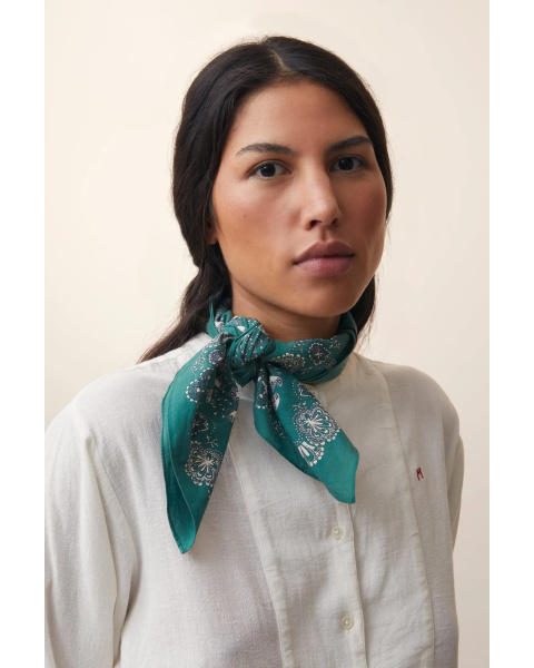 Foulard N°675 Bottle Green Foulard N°675 Bottle Green