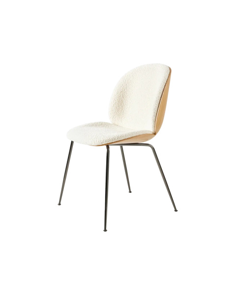 Chaise beetle bouclette blanc