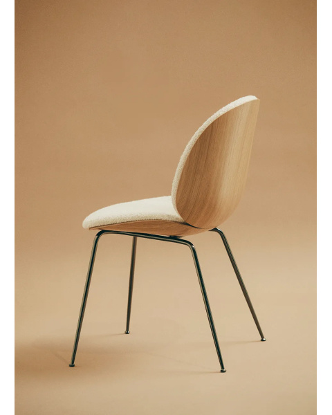 Chaise beetle bouclette blanc