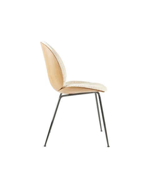 Chaise beetle bouclette blanc