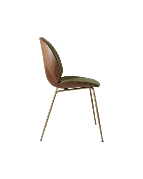 Chaise beetle cuir vert