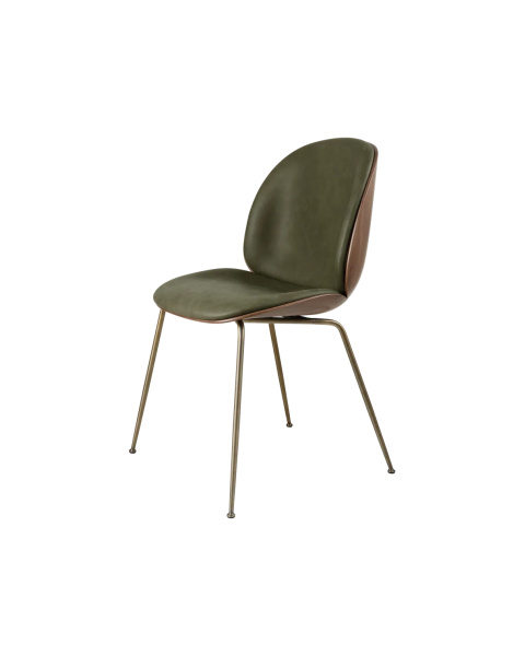 Chaise beetle cuir vert