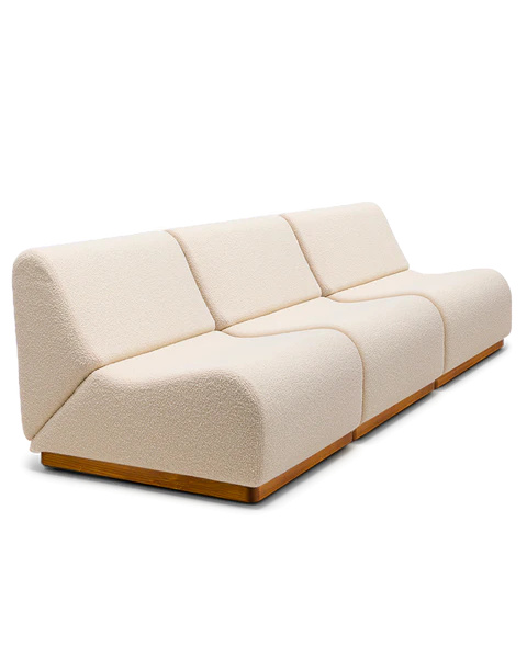Canapé Rotondo socle en bois
