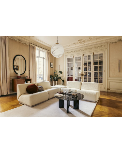 Canapé Rotondo socle en bois
