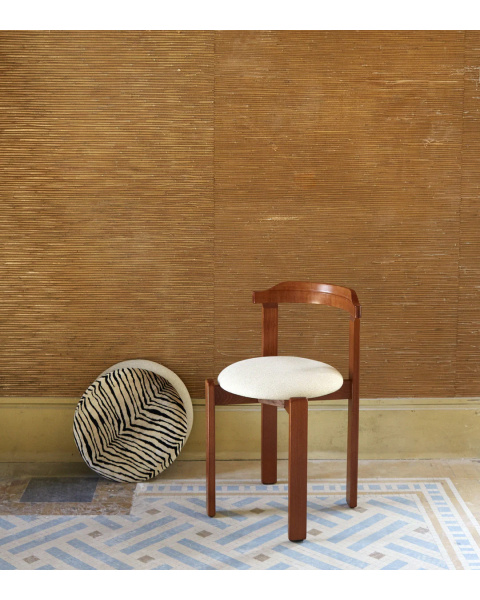 Laura chair brown wood beige woven fabric Laura chair brown wood beige woven fabric