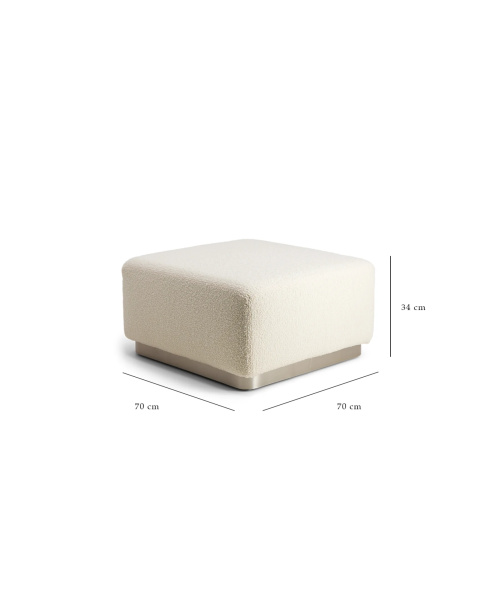 Pouf rayures rose tissu jacquard socle bois Pouf rayures rose tissu jacquard socle bois