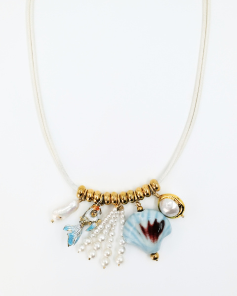 Mermaid ivory charm necklace Mermaid ivory charm necklace