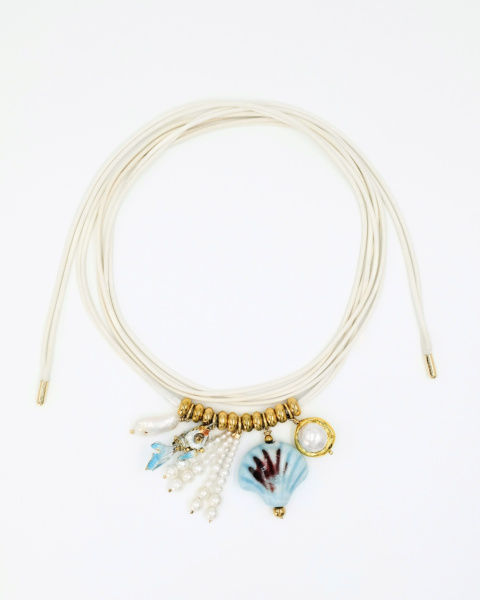 Mermaid ivory charm necklace Mermaid ivory charm necklace