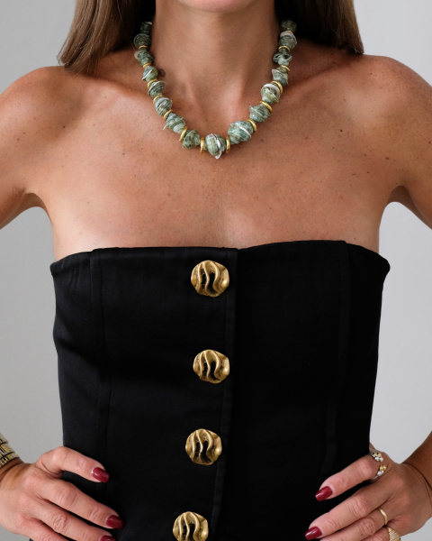Collier Saeshell vert Collier Saeshell vert