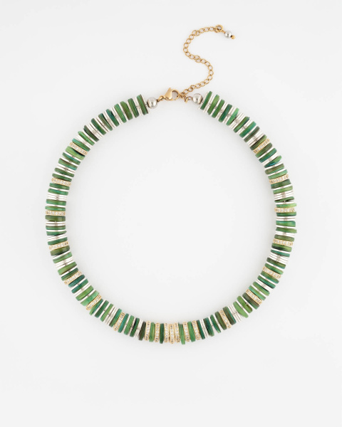 Green Washer Necklace