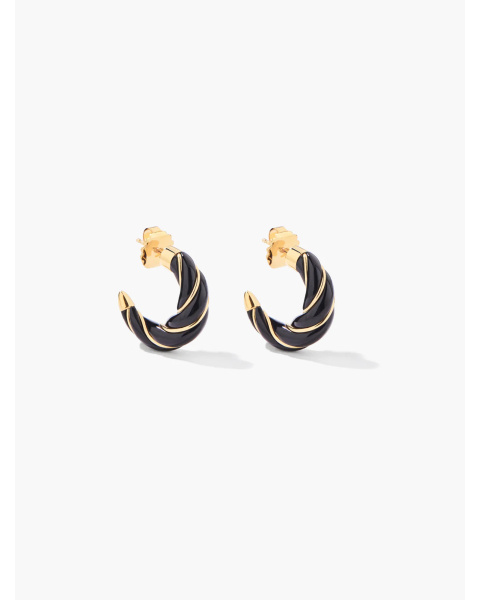 Boucles D'oreille Petite Diana Noire