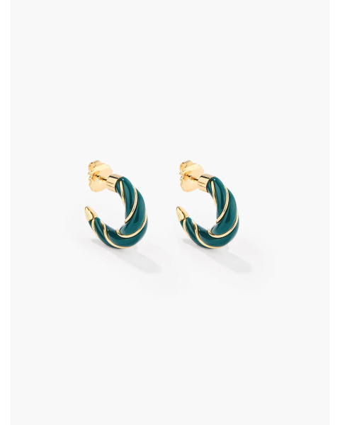 Boucles D'oreilles Petite Diana Emeraude Boucles D'oreilles Petite Diana Emeraude