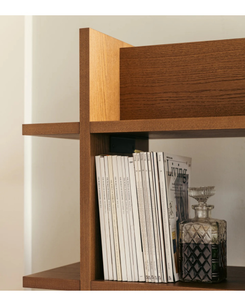Ash library with iroko finish