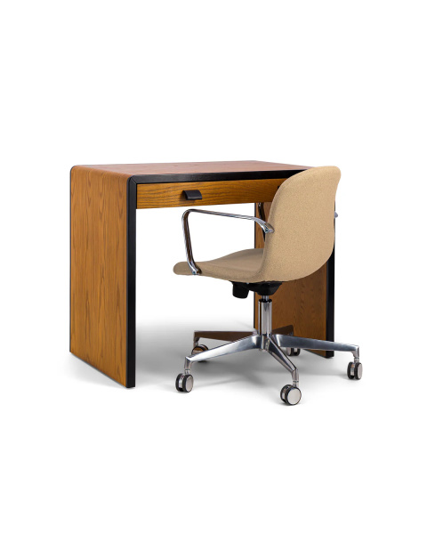 Ash desk with iroko finish Ash desk with iroko finish
