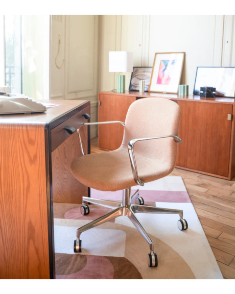 Ash desk with iroko finish Ash desk with iroko finish
