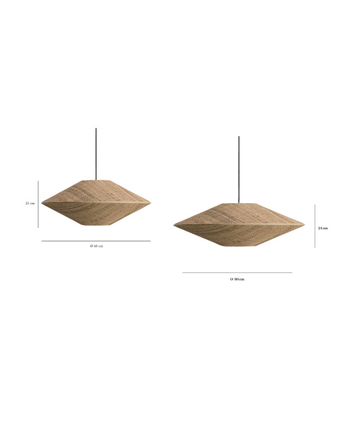 Woven rattan pendant light