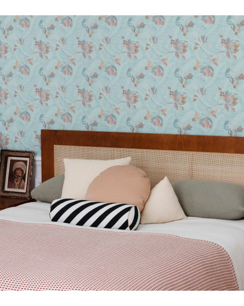 Boucle wool cushion white cream - rectangle