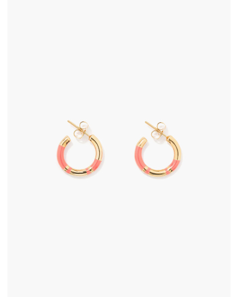 Mini Positano Rose Hoop Earrings