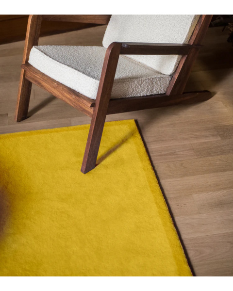 Tapis jaune laine - 150x200cm