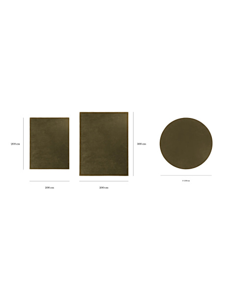 Tapis chocolat laine - 150x200cm