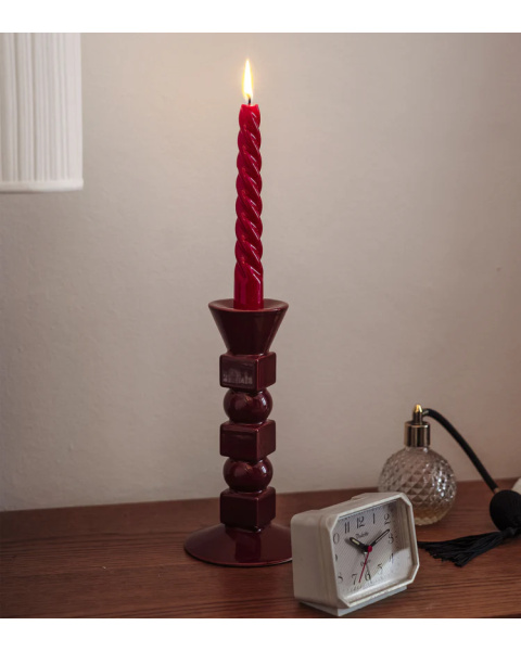 Bougeoir Anna bordeaux petit format