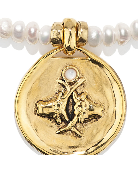 Astro Taurus Pearl Necklace