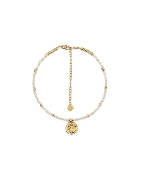Collier astro Vierge Perles