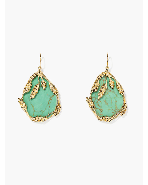 Boucles d'oreilles Françoise turquoise