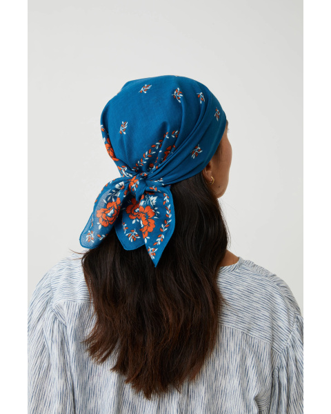 Foulard Fichu N°652 Indigo