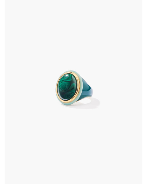 Bague Tabarin Bakelite Turquoise-malachite Bague Tabarin Bakelite Turquoise-malachite