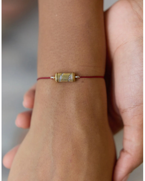 Bracelet Tabiz Spirale fil rouge