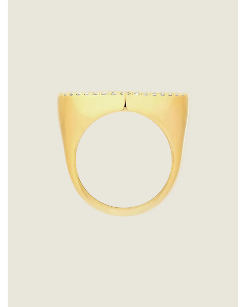 Bague Cosmic Green Forever - Or 18 carats, émail vert et diamants