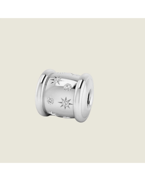 Collier Tourbillon I - Argent sterling et Saphirs Blancs