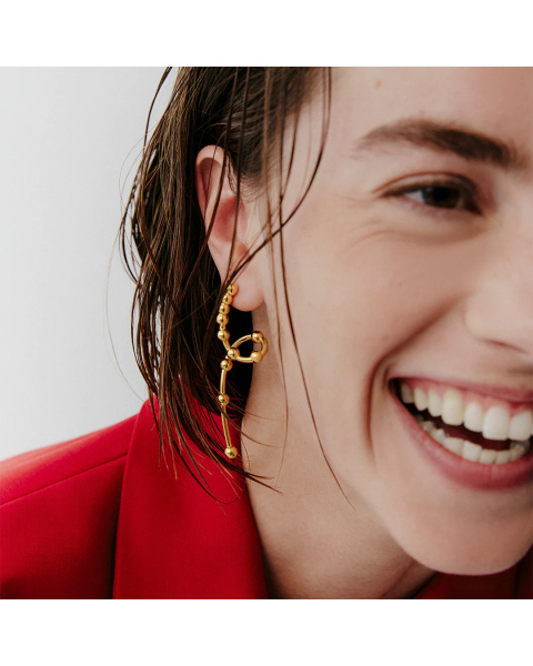 Boucles d'oreilles longues Yugi - Gold