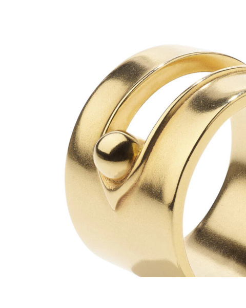 Large Wide Gold Loop Ring Large Wide Gold Loop Ring