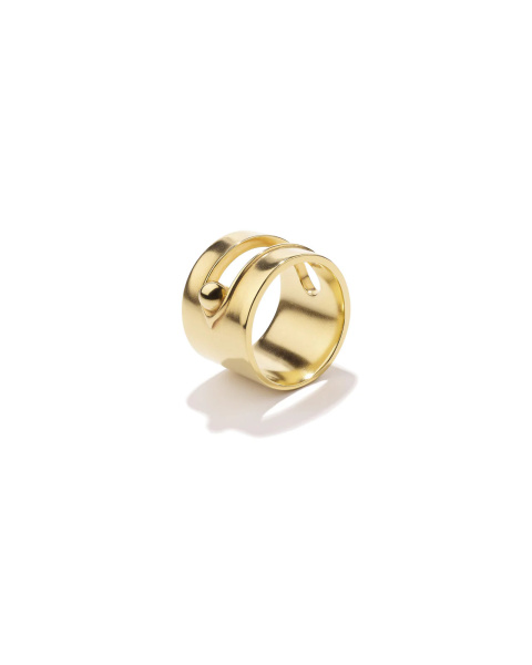 Bague Large Boucle Doré Bague Large Boucle Doré
