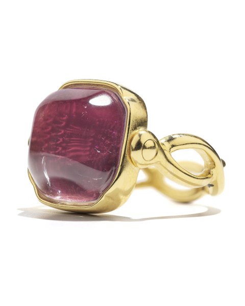 Bague Carrée Cabochon Raisin Bague Carrée Cabochon Raisin