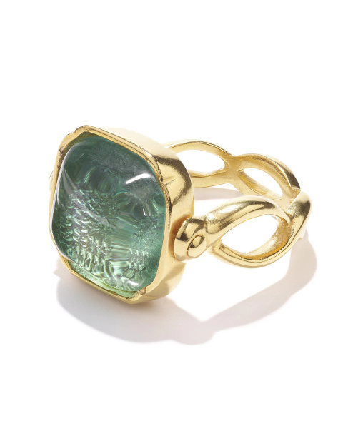 Square Cabochon Mint Ring Square Cabochon Mint Ring