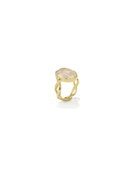 Bague Ovale Cabochon Rose Bague Ovale Cabochon Rose