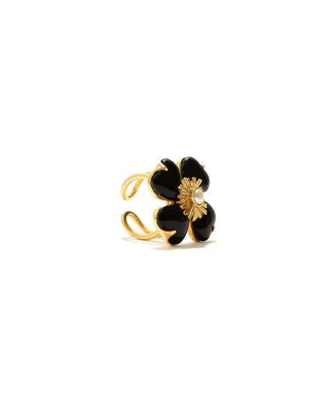 Bague Trèfle Noir Bague Trèfle Noir